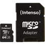 Intenso Carte mémoire Micro SDXC UHS-I Premium 64 Go avec adaptateur