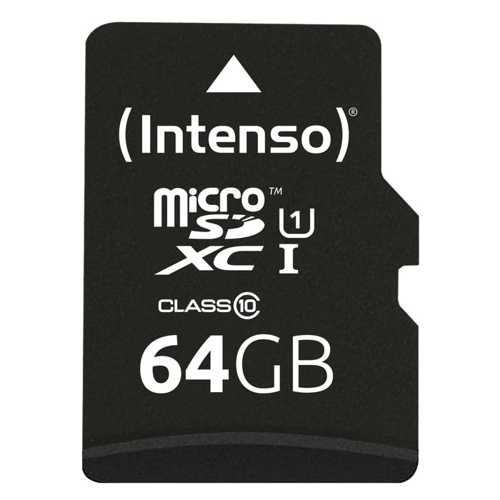 Intenso Carte mémoire Micro SDXC UHS-I Premium 64 Go avec adaptateur