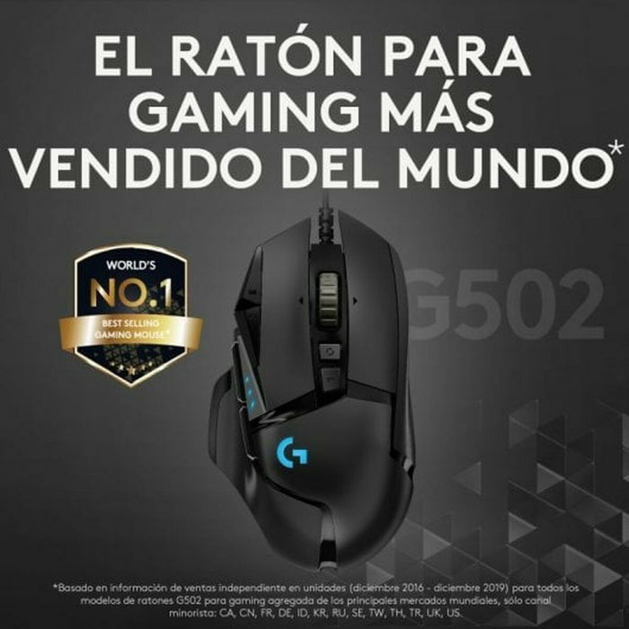 Logitech G502 HERO Souris Gaming Filaire Noir