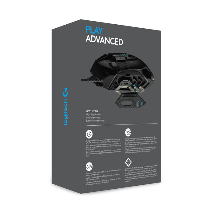 Logitech G502 HERO Souris Gaming Filaire Noir