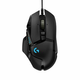 Logitech G Souris Gamer Filaire G502 Hero Noir - Capteur optique HERO, RGB, 25600 PPP, Poids reconfigurables