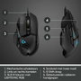 Logitech G502 HERO Souris Gaming Filaire Noir