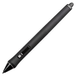 Wacom Intuos4 Grip Pen - Stylo de remplacement ergonomique avec gomme sensible et switches latéraux personnalisables (nibs inclus)