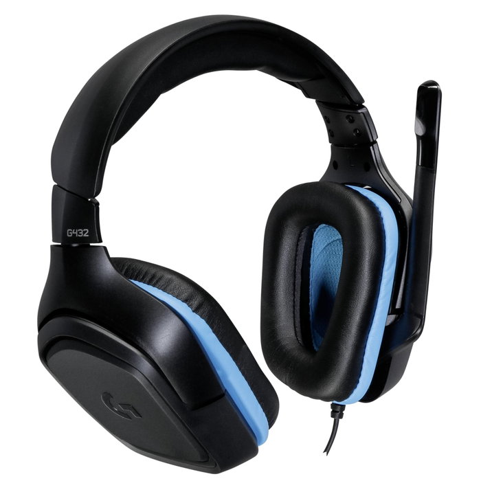 Logitech G432 Casque Gaming 7.1 Surround Bleu/Noir Logitech G432 Casque Gaming 7.1 Surround Bleu/Noir