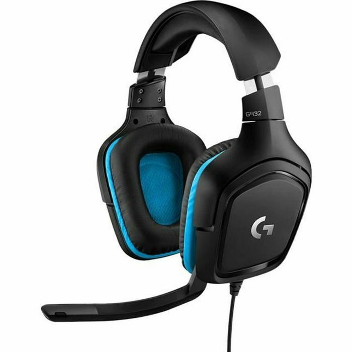Logitech G432 Casque Gaming 7.1 Surround Bleu/Noir Logitech G432 Casque Gaming 7.1 Surround Bleu/Noir
