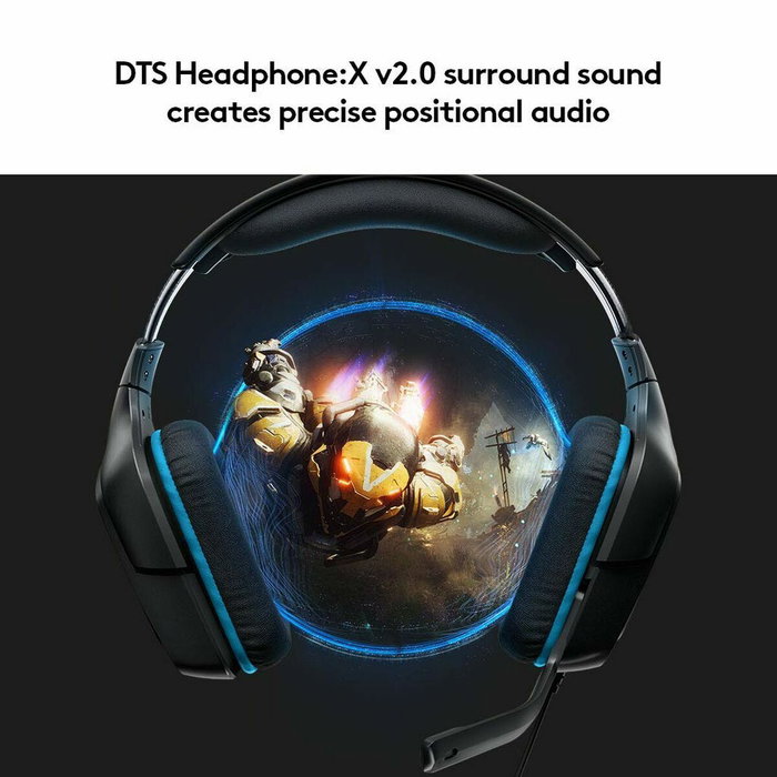 Logitech G432 Casque Gaming 7.1 Surround Bleu/Noir Logitech G432 Casque Gaming 7.1 Surround Bleu/Noir