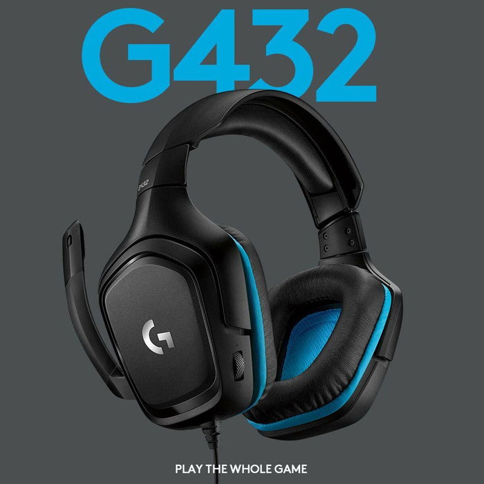 Logitech G432 Casque Gaming 7.1 Surround Bleu/Noir Logitech G432 Casque Gaming 7.1 Surround Bleu/Noir