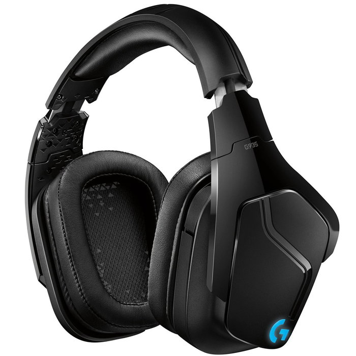 Logitech G935 Casque Gaming Sans Fil 7.1 RGB Lightsync Noir Bleu