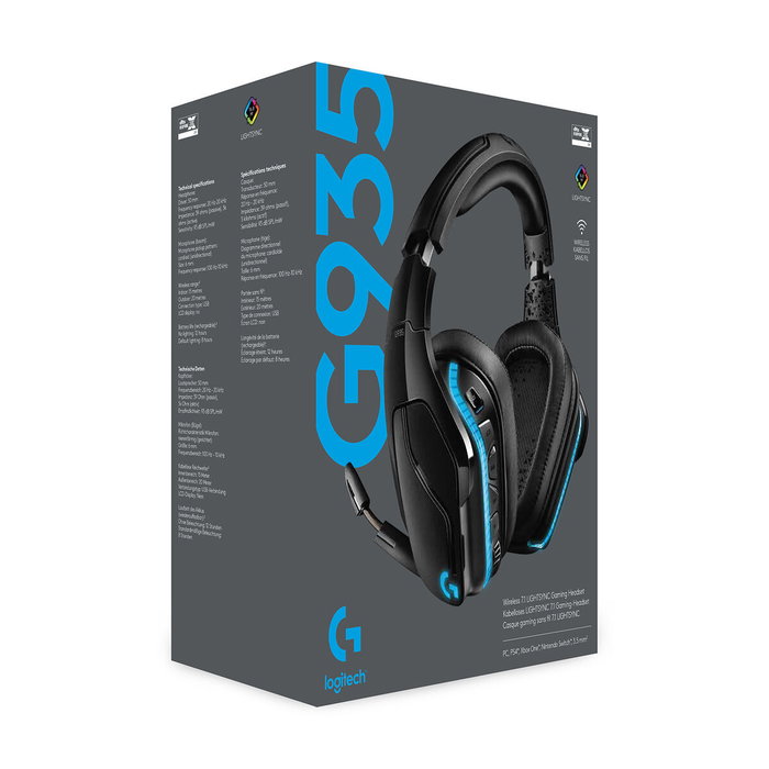 Logitech G935 Casque de jeu sans fil 7.1 LIGHTSYNC RGB
