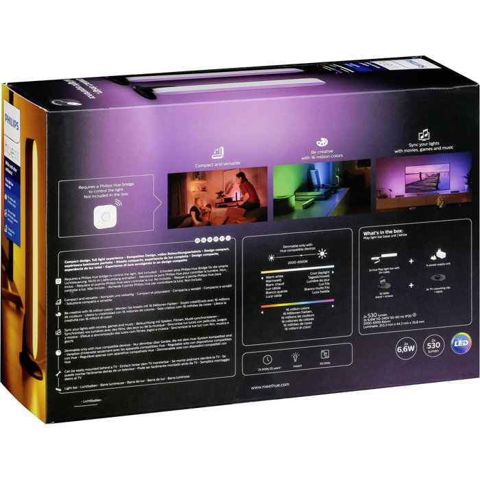 Philips Hue Play Pack x2 - Blanc - LED compatible Bluetooth