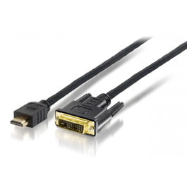 Equip Câble HDMI Mâle vers DVI Mâle avec Connecteurs Dorés et Triple Blindage