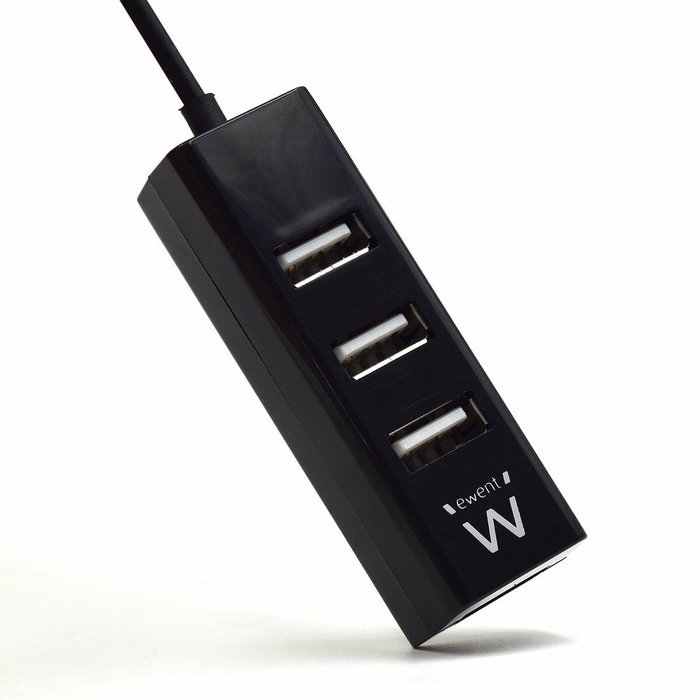 Ewent Hub USB EW1123 4 ports Noir