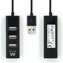 Ewent Hub USB EW1123 4 ports Noir