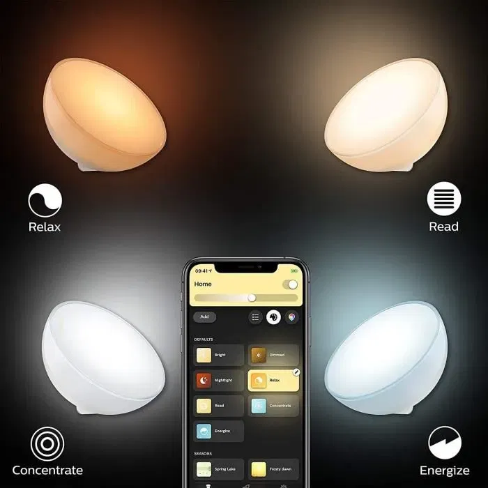 Philips Hue Go Lampe portable connectée Blanc et Couleur - Compatible Bluetooth, Alexa, Google Assistant, Apple HomeKit