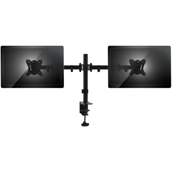 Equip Support écran double bras pour bureau fixation œillet et crampon ajustable en hauteur compatible VESA Equip Support écran double bras pour bureau fixation œillet et crampon ajustable en hauteur compatible VESA