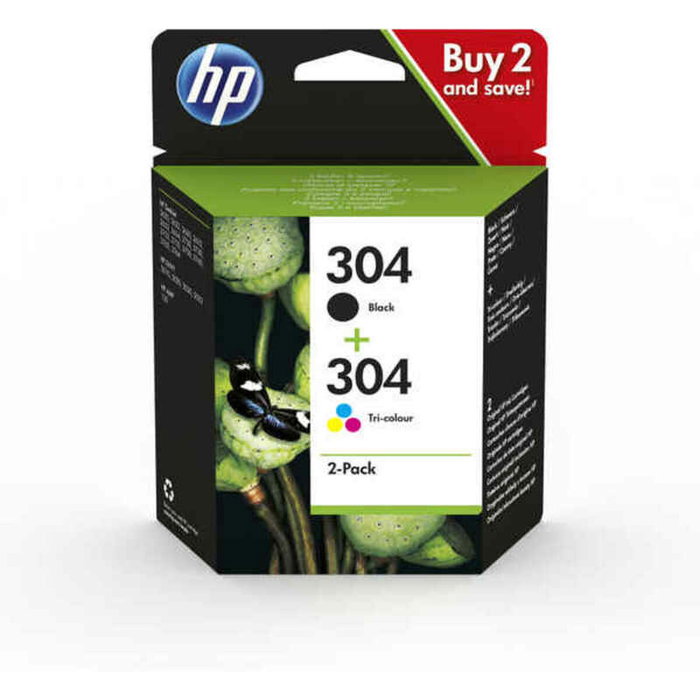 HP 304 Pack de 2 cartouches d'encre noire et tricolore