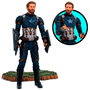 DIAMOND SELECT Figurine articulée Captain America Avengers Marvel 18 cm avec points d'articulation et accessoires
