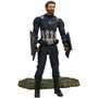 DIAMOND SELECT Figurine articulée Captain America Avengers Marvel 18 cm avec points d'articulation et accessoires
