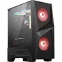 MSI MAG FORGE 100M (306-7G03M21-809) - Boîtier PC ATX Noir avec verre trempé - Compatible radiateur 240 mm et refroidissement RGB