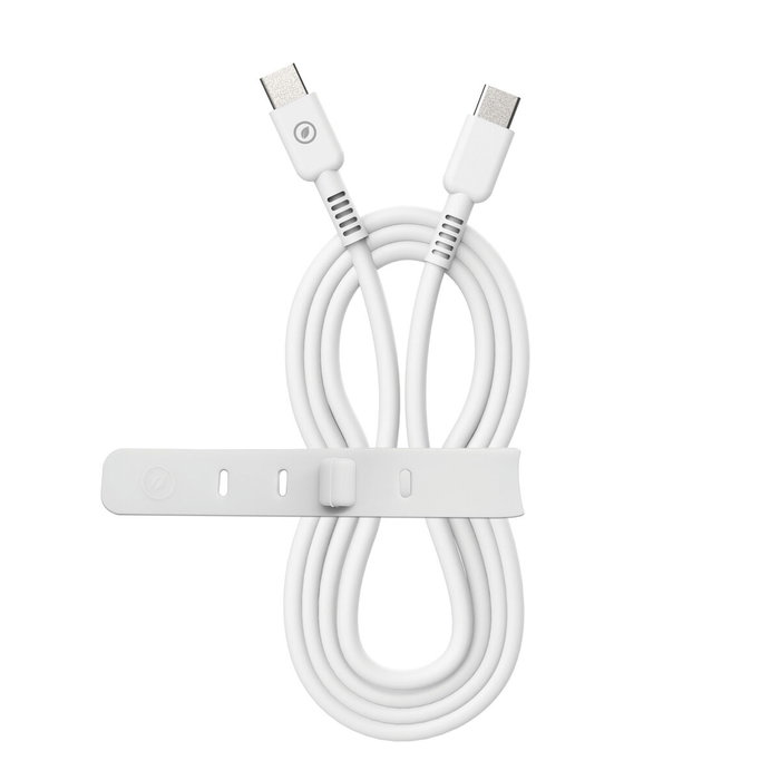 Câble USB-C Muvit MCUSC0008 Blanc Noir 1,2 m