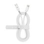 Câble USB-C Muvit MCUSC0008 Blanc Noir 1,2 m