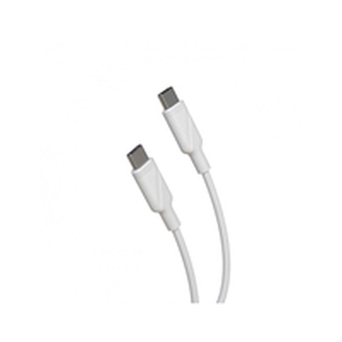 Câble USB-C Muvit MCUSC0008 Blanc Noir 1,2 m