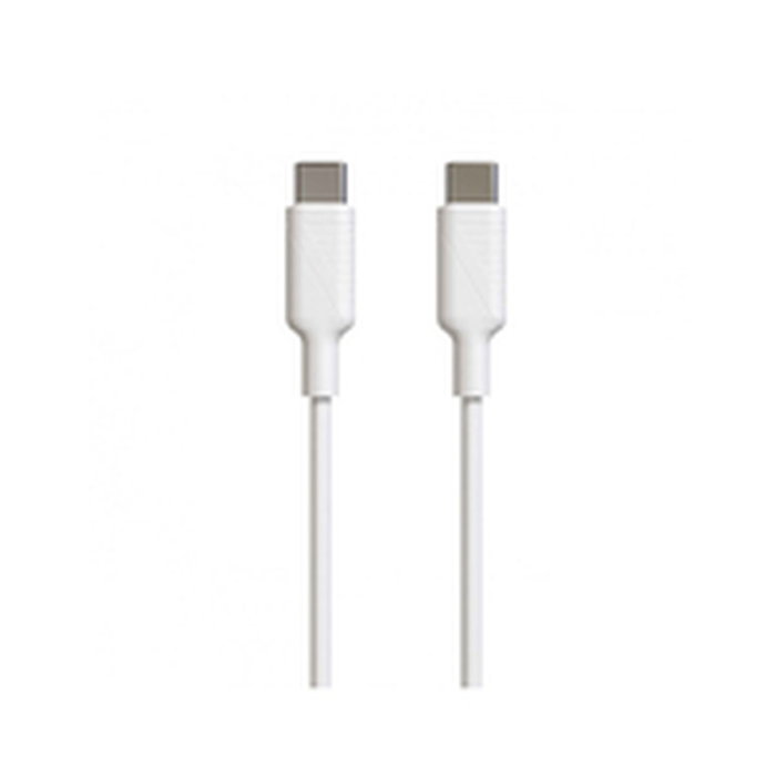 Câble USB-C Muvit MCUSC0008 Blanc Noir 1,2 m
