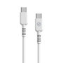 Câble USB-C Muvit MCUSC0008 Blanc Noir 1,2 m