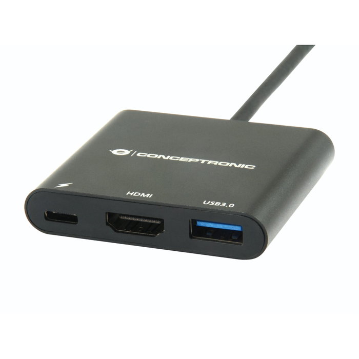 Conceptronic DONN01B Station d'accueil 3-en-1 USB-C