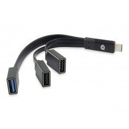 Conceptronic HUBBIES01B Hub USB Type-C 1x USB 3.0 et 2x USB 2.0
