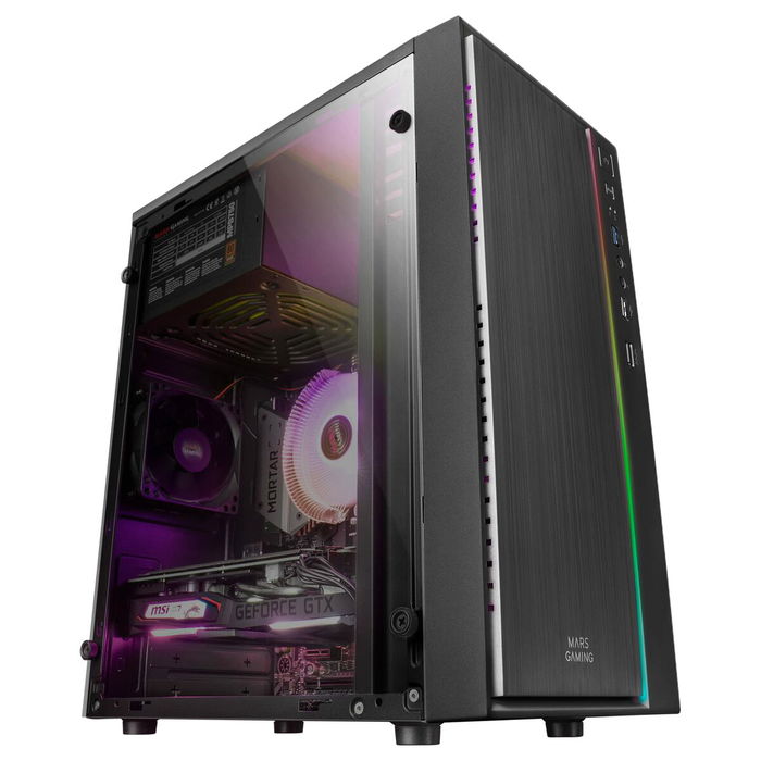 Boîtier mini-tour Micro ATX / ITX Mars Gaming MCM Noir
