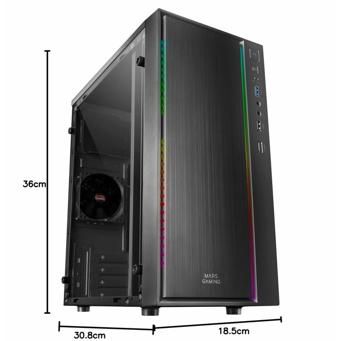 Boîtier mini-tour Micro ATX / ITX Mars Gaming MCM Noir