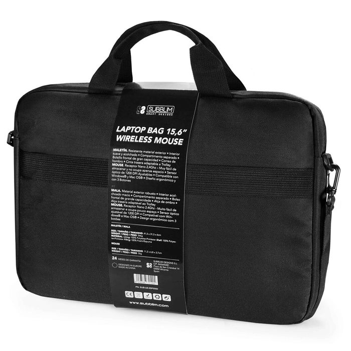 Housse pour ordinateur portable Subblim SUB-LB-2SP0050 Noir