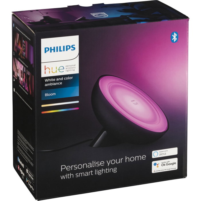 Philips Hue White & Color Ambiance Lampe Bloom, Noir Philips Hue White & Color Ambiance Lampe Bloom, Noir