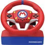Hori Wheel Pro Mini - Volant de course avec pédales pour Nintendo Switch, bouton Attacher Auto pour Mario Kart - Design ergonomique rouge et bleu