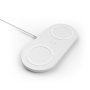 Belkin WIZ002VFWH Boîte de charge sans fil double 10W Qi Blanc