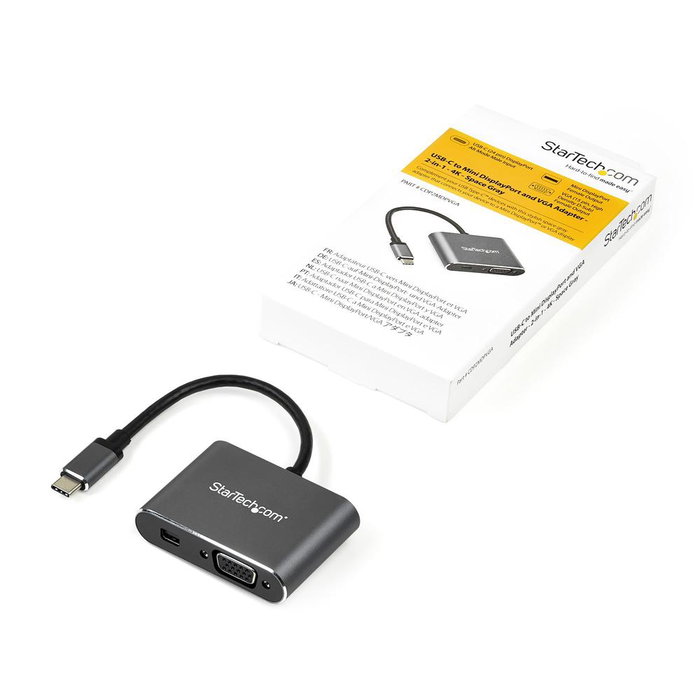 Startech CDP2MDPVGA Gris