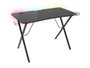 Genesis Mesa Gaming Holm 200 RGB Bureau Gaming avec Hub USB 3.0, RGB LED, MDF Noir, 113x60x75 cm