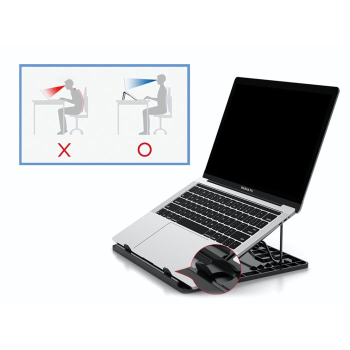 Conceptronic Support de refroidissement ERGO pour ordinateurs portables jusqu'à 15,6 pouces