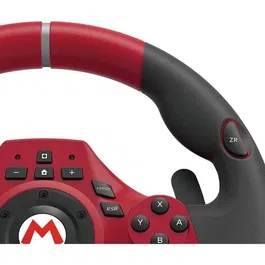 Hori Volant de course Mario Kart Racing Wheel Pro Deluxe pour Nintendo Switch et PC - Pédales incluses - Rouge