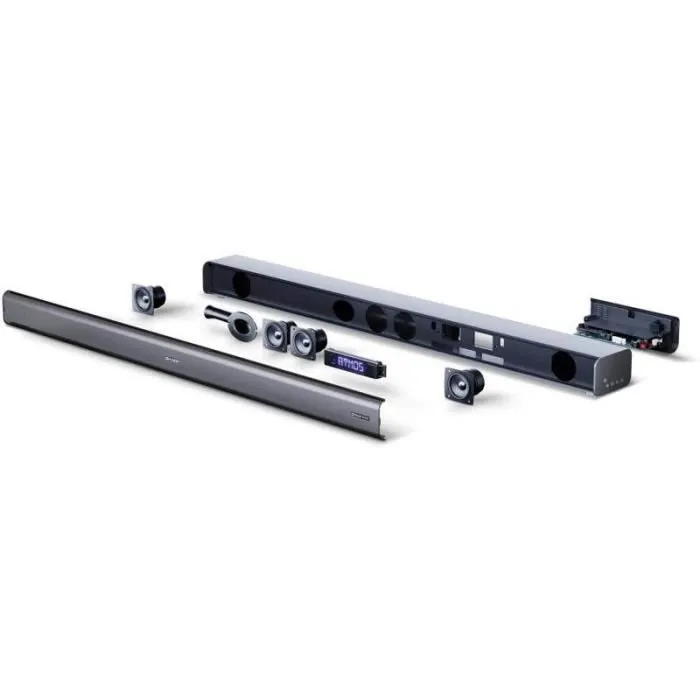 Sharp HT-SBW460 Barre de son 3.1 canaux avec Dolby Atmos et Bluetooth 4.2 - Gris