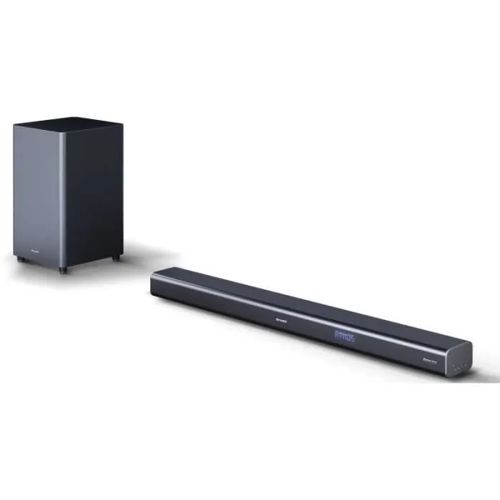 Sharp HT-SBW460 Barre de son 3.1 canaux avec Dolby Atmos et Bluetooth 4.2 - Gris