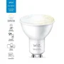 WiZ Ampoule LED connectée GU10 50W Blanc variable, compatible Wi-Fi et commande vocale