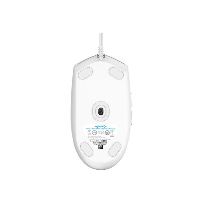 Logitech G102 LIGHTSYNC Souris Gamer Optique, 8000 DPI, Blanc