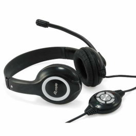 Equip Casque USB avec microphone flexible noir