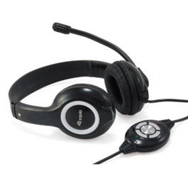 Equip Casque USB Stéréo avec Micro Flexible et Câble 2 mètres pour Voip et Multimédia