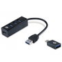 Conceptronic HUBBIES04B Hub USB 3.0 4 Ports
