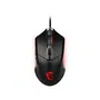 MSI CLUTCH GM08 - Souris gamer filaire RGB, optique, poids ajustables (3 poids amovibles), switchs 10 millions de clics, USB