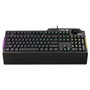 Asus TUF Gaming K1 Teclado Gaming RGB QWERTY - Interrupteurs silencieux, 19 NKRO, rétroéclairage RGB 5 zones, repose-poignet