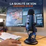 Logitech G Microphone USB sans fil Yeti bleu, avec effets vocaux Blue VO!CE pour podcast, streaming et musique, compatible PC et Mac